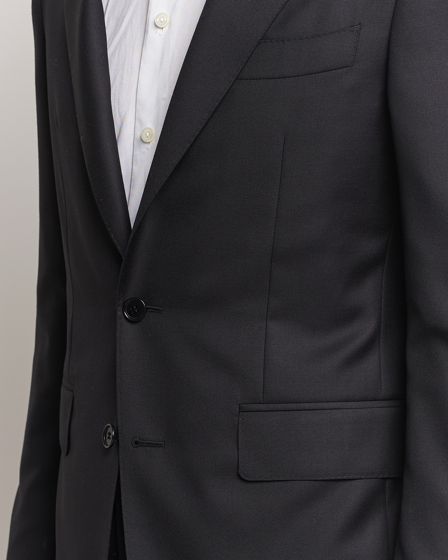 Men | Suits | Canali | Super 130s Wool Capri Suit Black
