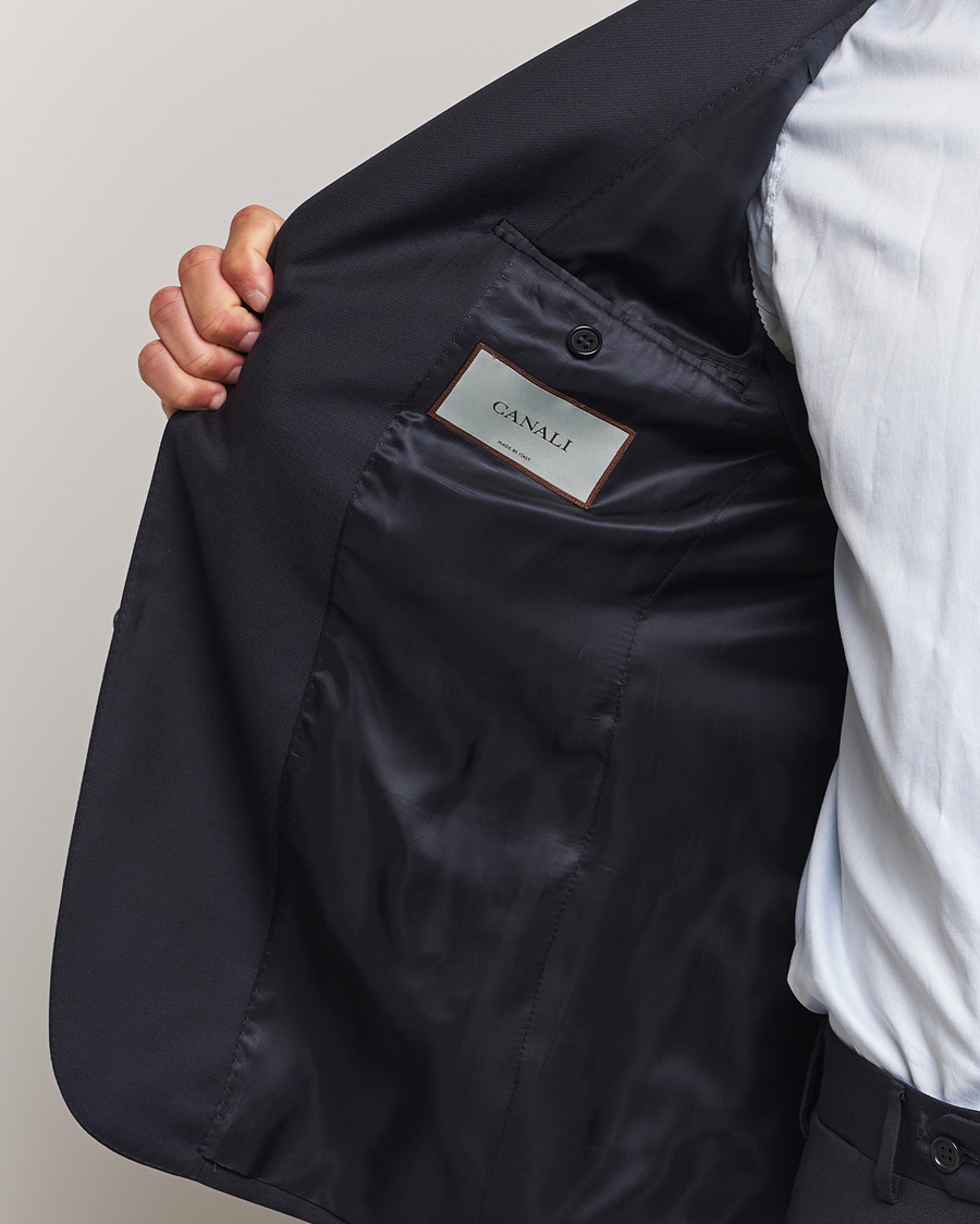 Men | Suits | Canali | Super 130s Wool Capri Suit Navy