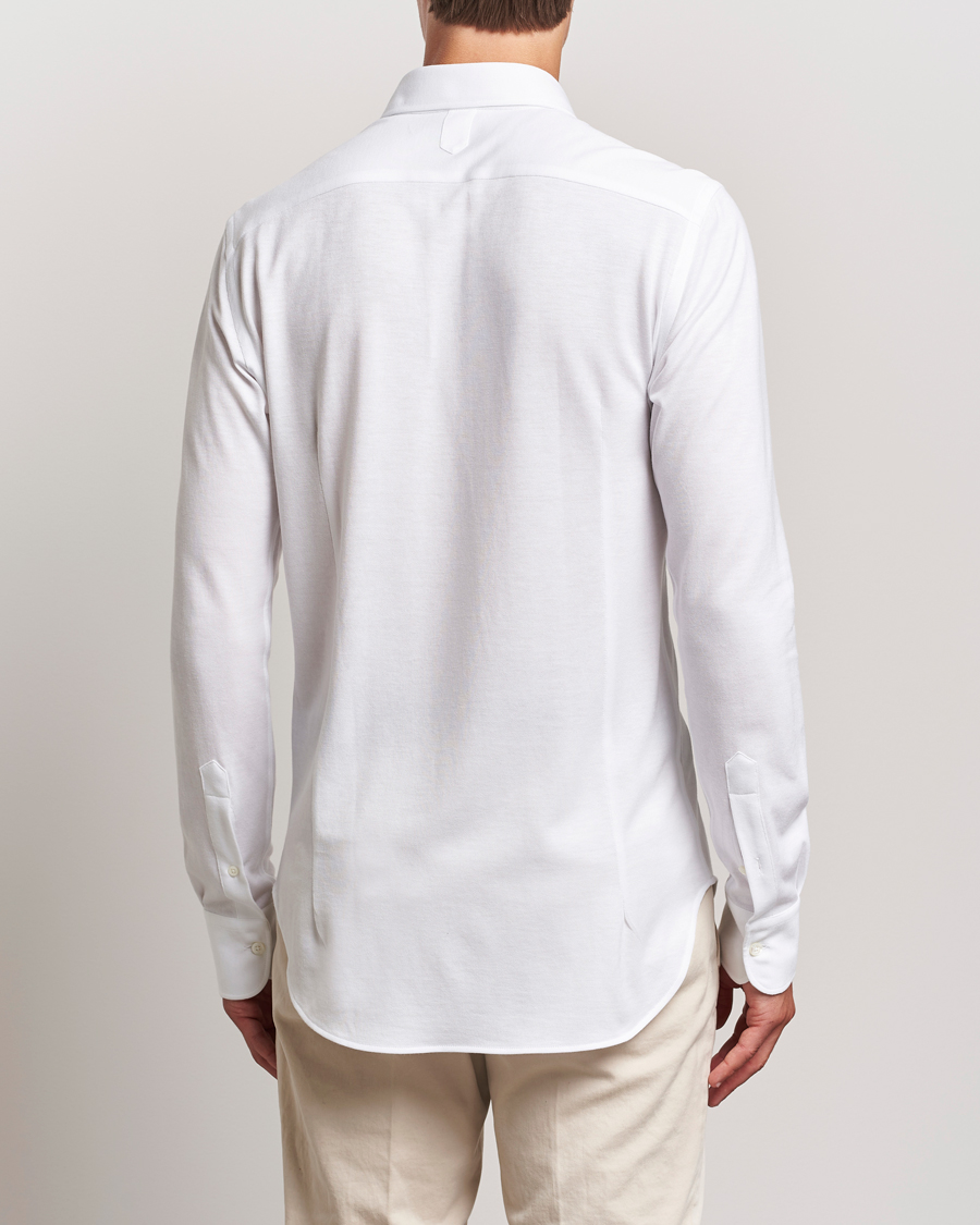 Men | Shirts | Canali | Slim Fit Stretch Piquet Shirt White