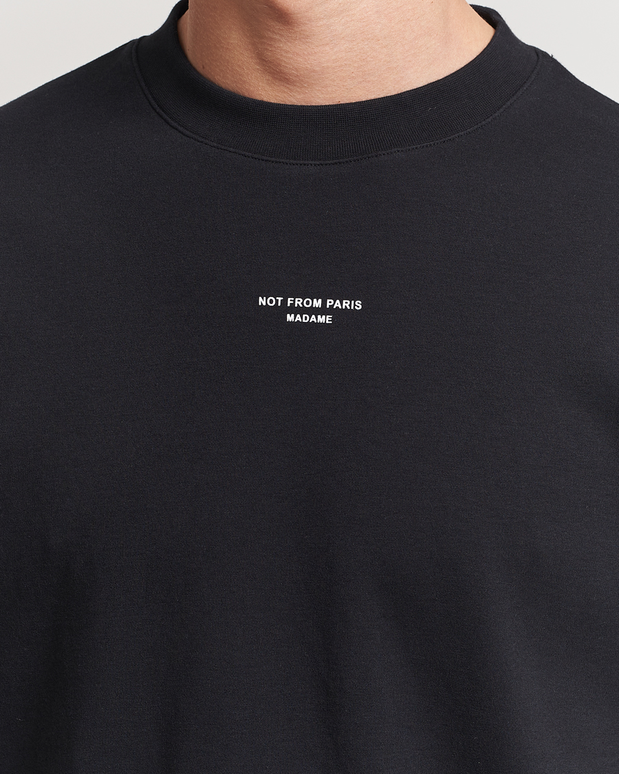 Men | T-Shirts | Drôle de Monsieur | Classic Slogan T-Shirt Black