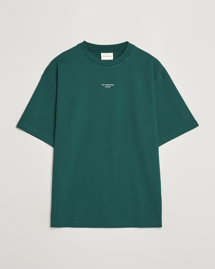 Men | T-Shirts | Drôle de Monsieur | Classic Slogan T-Shirt Dark Green