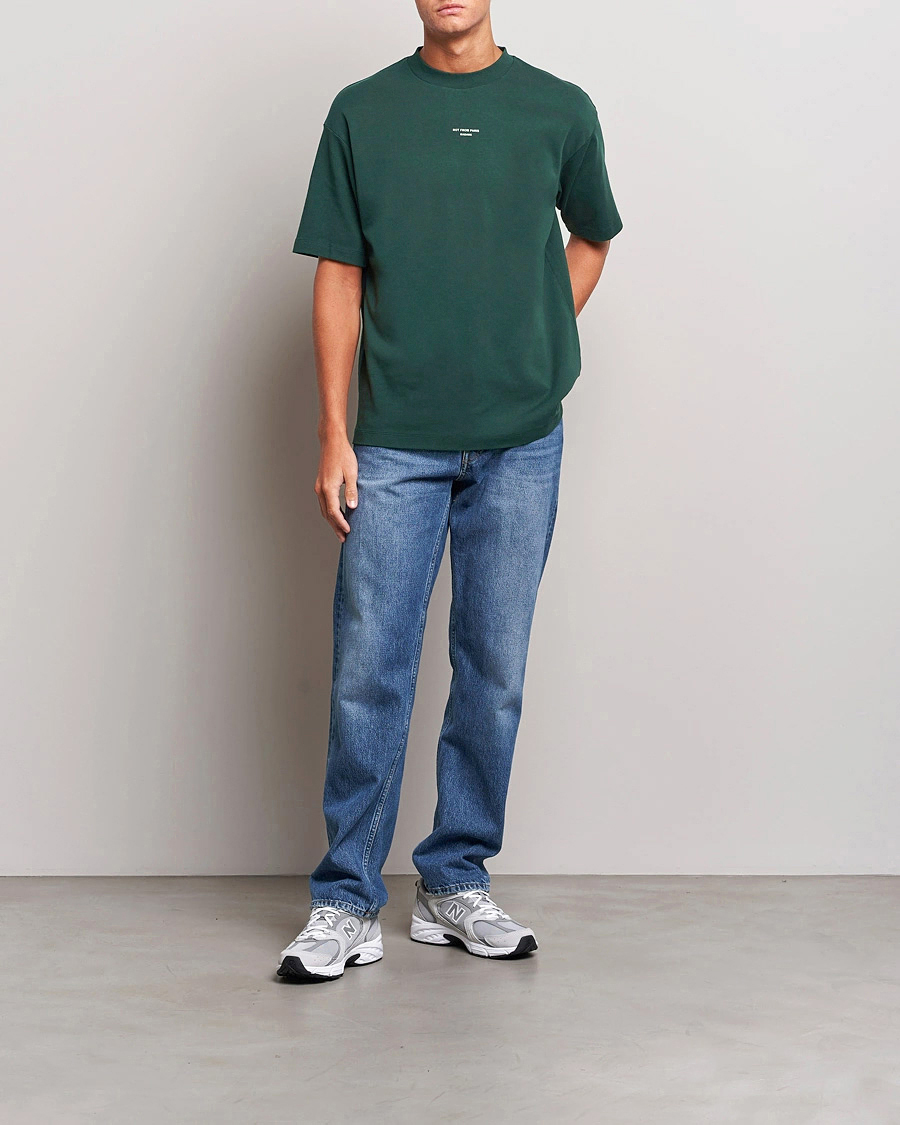 Men | T-Shirts | Drôle de Monsieur | Classic Slogan T-Shirt Dark Green