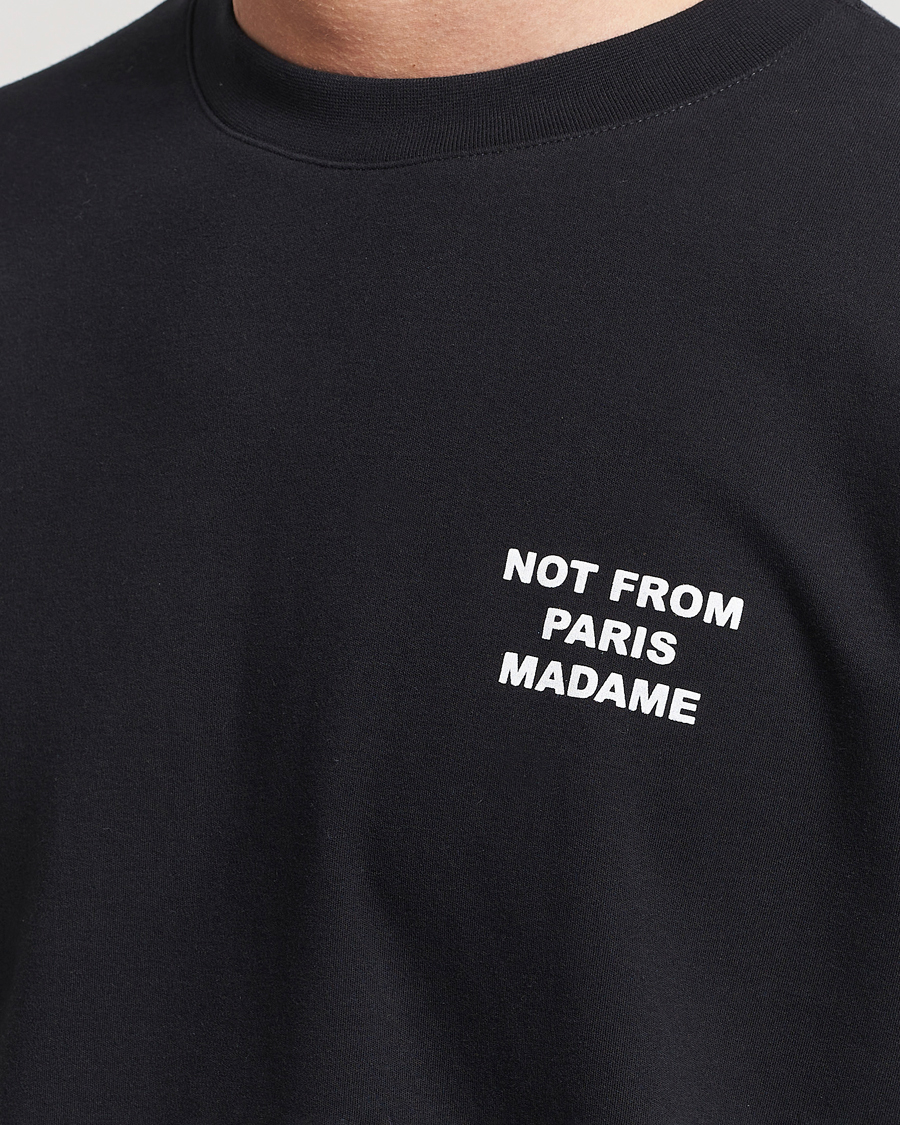 Men | T-Shirts | Drôle de Monsieur | Slogan T-Shirt Black