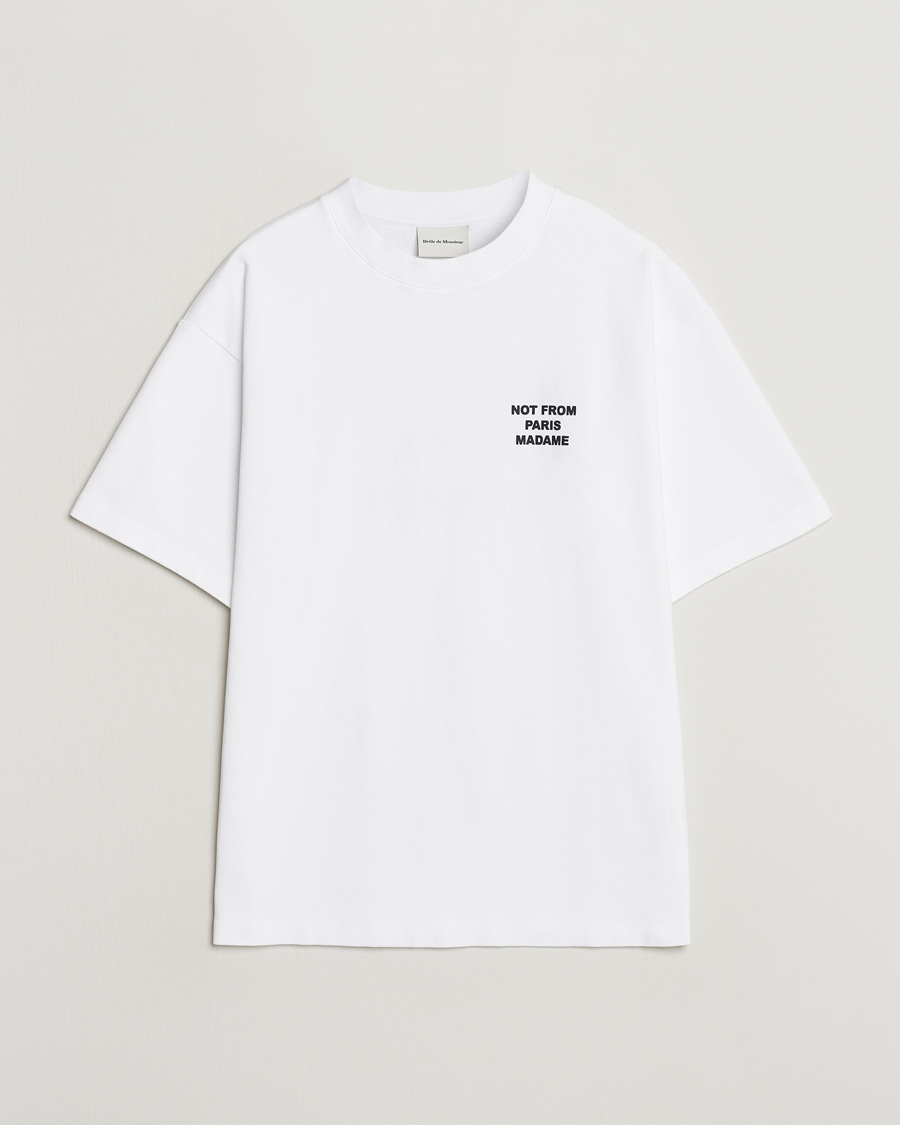 Men | T-Shirts | Drôle de Monsieur | Slogan T-Shirt Optic White