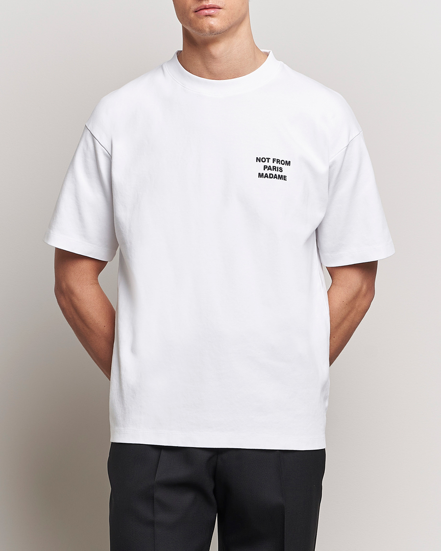 Men | Departments | Drôle de Monsieur | Slogan T-Shirt Optic White