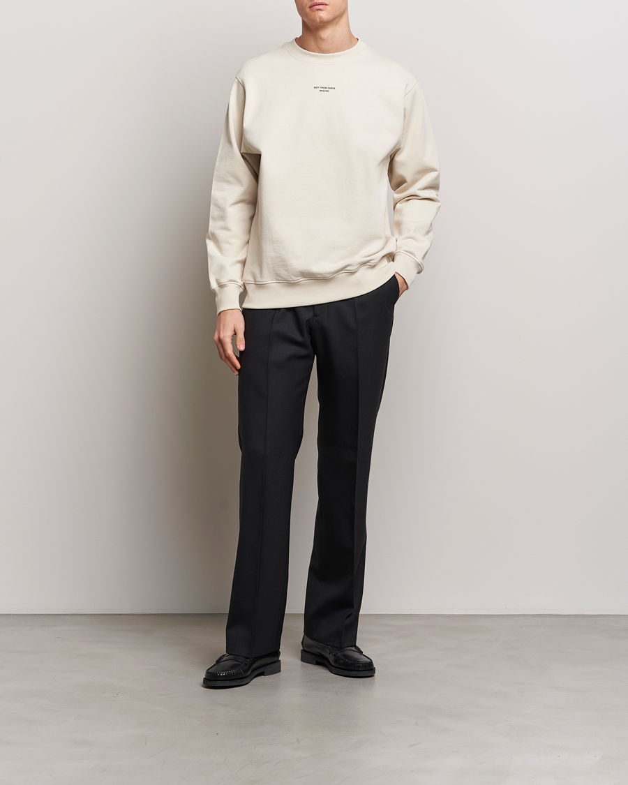 Men | Sweaters & Knitwear | Drôle de Monsieur | Classic Slogan Sweatshirt Mastic