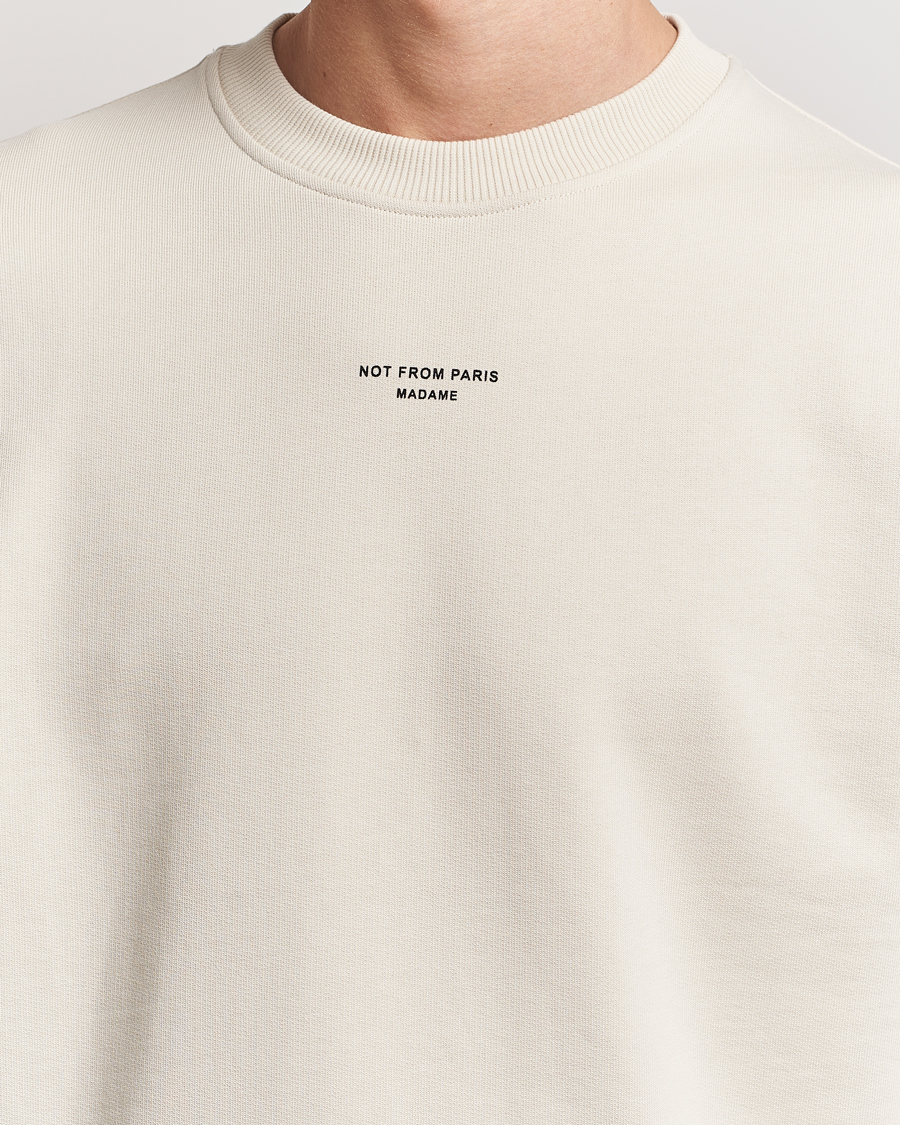 Men | Sweaters & Knitwear | Drôle de Monsieur | Classic Slogan Sweatshirt Mastic