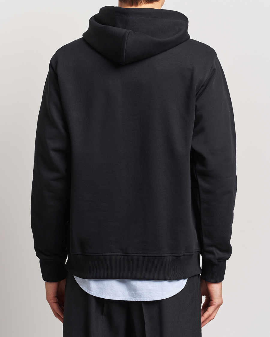 Men | Sweaters & Knitwear | Drôle de Monsieur | Classic Slogan Hoodie Black