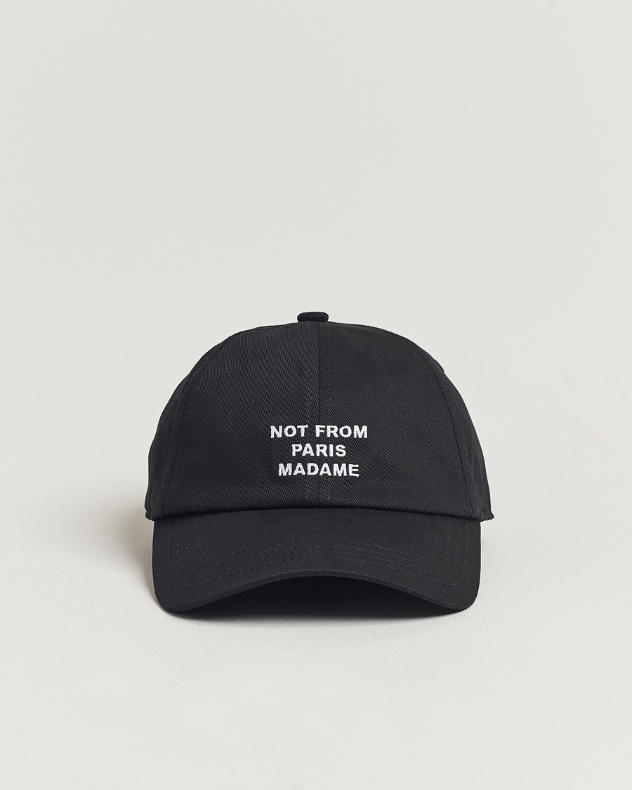 Men | Hats & Caps | Drôle de Monsieur | Slogan Baseball Cap Black