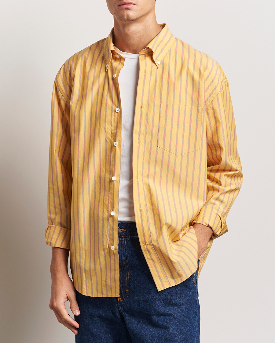 GANT Heren REG POPLIN Stripe Shirt Klassiek hemd, Light