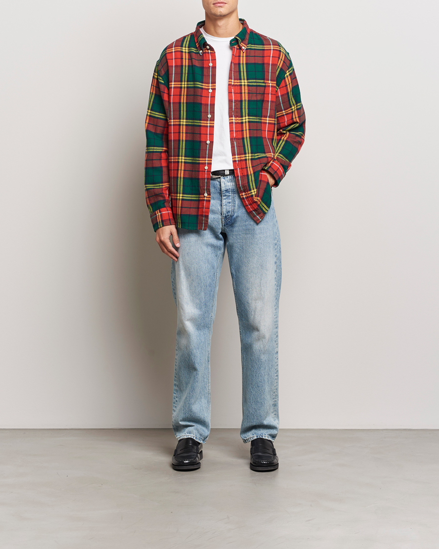 Men | Shirts | GANT | Rel Herigate Twill Tartan Shirt Bright Red