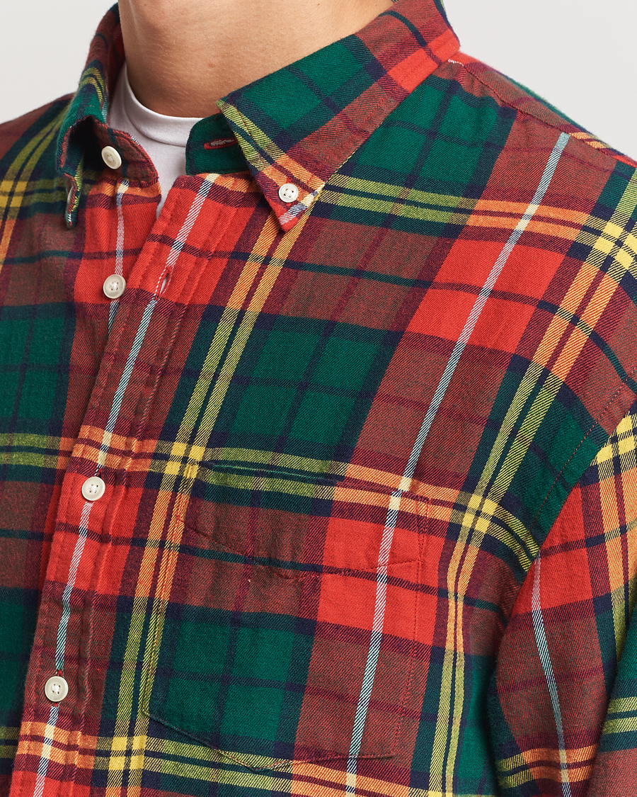 Men | Shirts | GANT | Rel Herigate Twill Tartan Shirt Bright Red