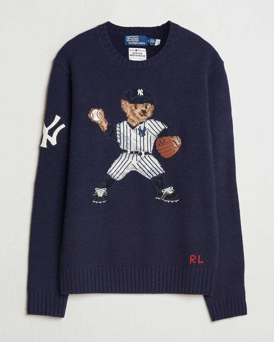Men | Sweaters & Knitwear | Polo Ralph Lauren | MLB Sweater Bear Navy Combo
