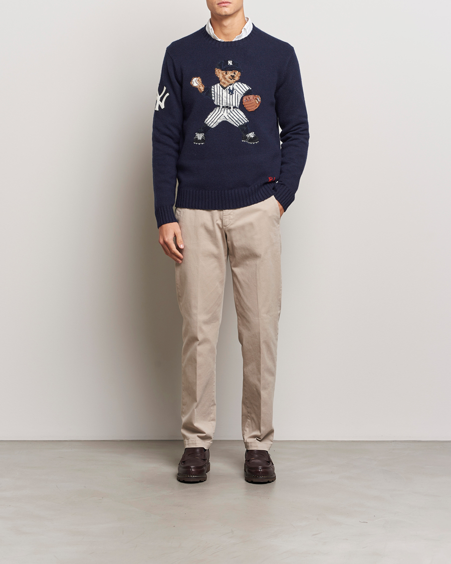 Men | Sweaters & Knitwear | Polo Ralph Lauren | MLB Sweater Bear Navy Combo