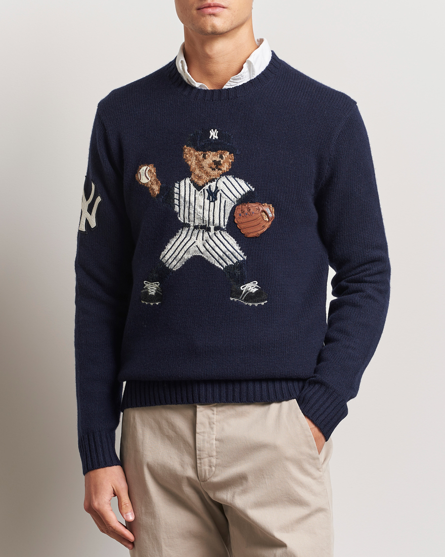 Men | Sweaters & Knitwear | Polo Ralph Lauren | MLB Sweater Bear Navy Combo