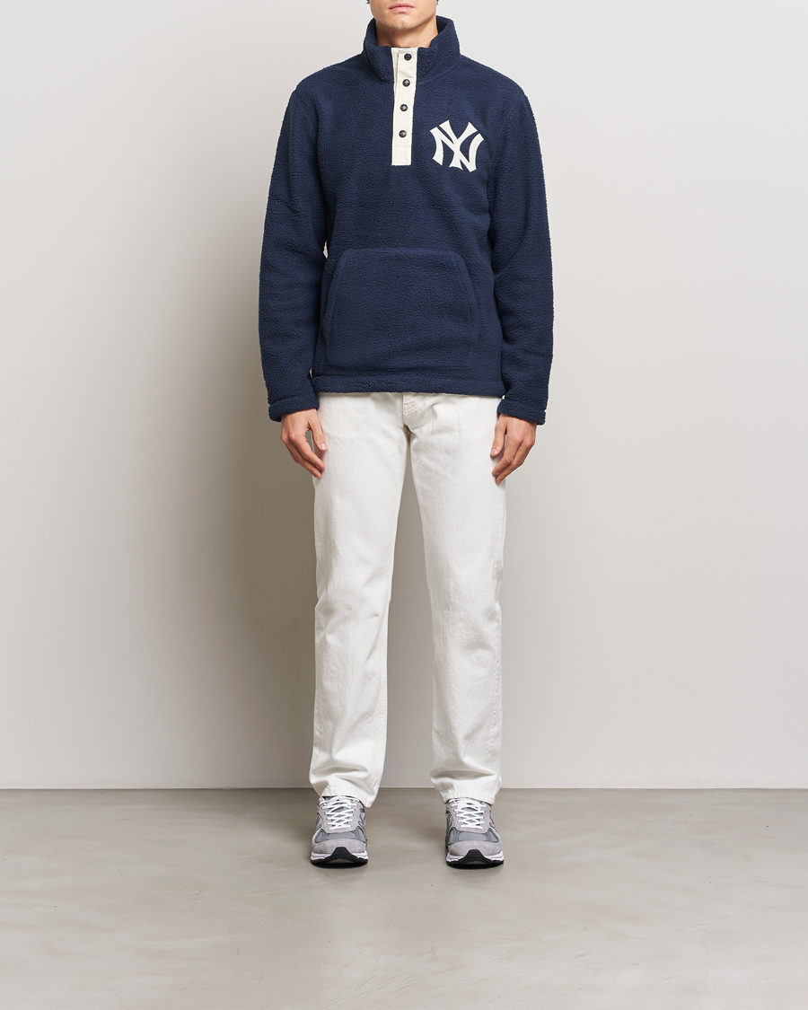Men | Sweaters & Knitwear | Polo Ralph Lauren | MLB Fleece Aviator Navy/Deckwash White