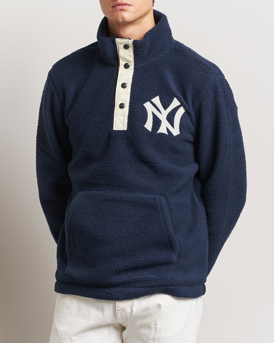 Men | Sweaters & Knitwear | Polo Ralph Lauren | MLB Fleece Aviator Navy/Deckwash White