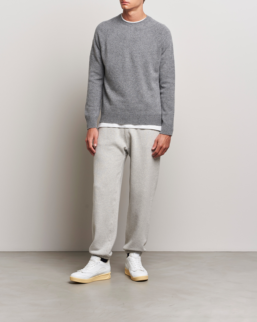 Men | Sweaters & Knitwear | Jil Sander | Seamless Crew Neck Sweater Grey Melange