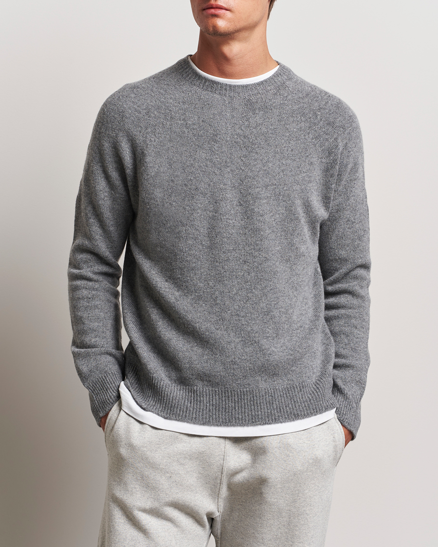 Men | Sweaters & Knitwear | Jil Sander | Seamless Crew Neck Sweater Grey Melange