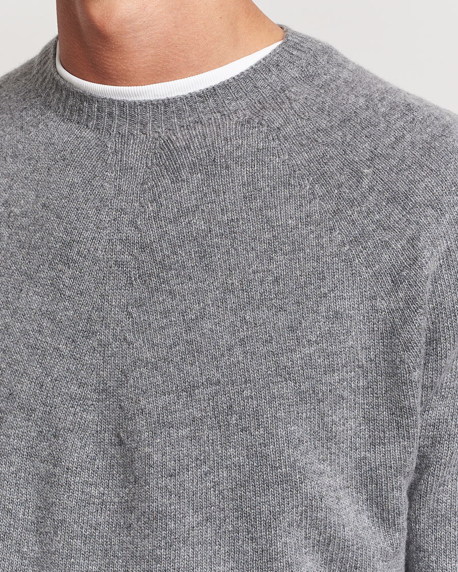 Men | Sweaters & Knitwear | Jil Sander | Seamless Crew Neck Sweater Grey Melange