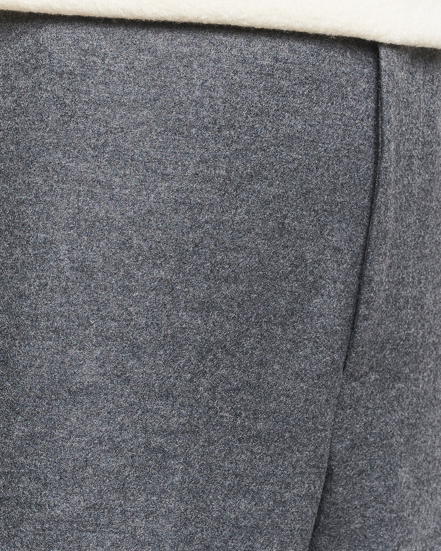 Men | Trousers | Jil Sander | Wool Flannel Pants Grey Melange