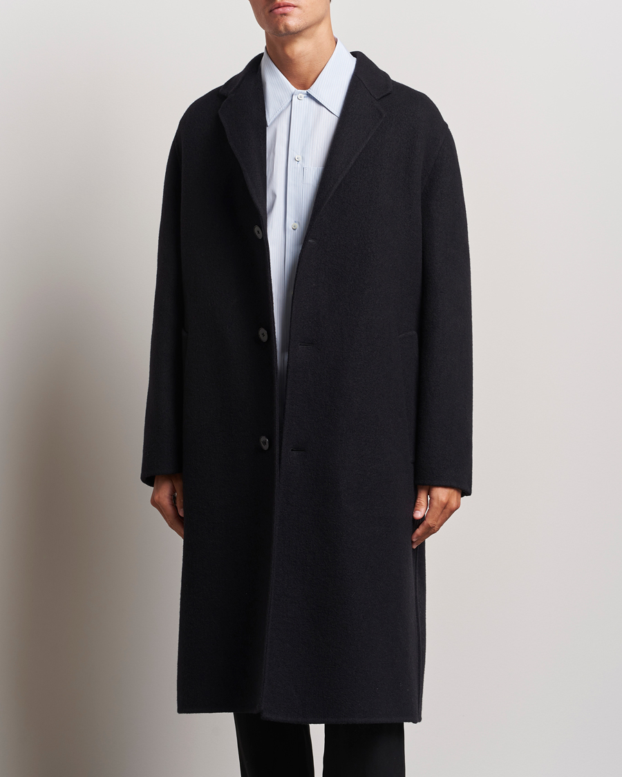 Men | Coats & Jackets | Jil Sander | Felted Wool Coat Black