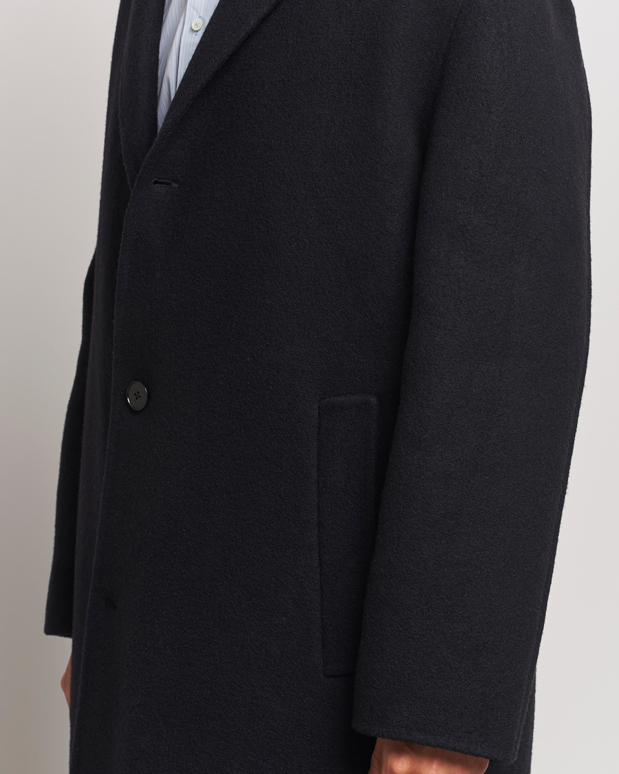 Men | Coats & Jackets | Jil Sander | Felted Wool Coat Black
