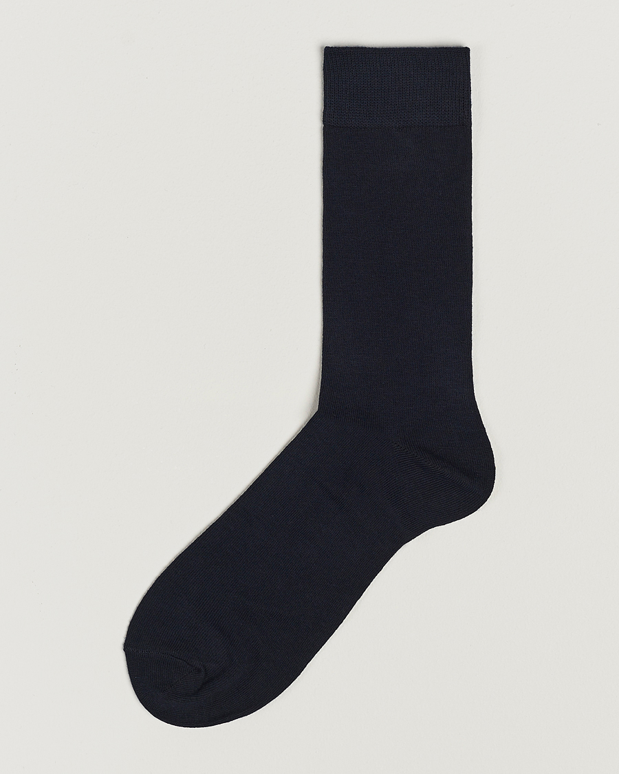 Men | Underwear & Socks | Topeco | Solid Care of Carl Cotton Sock Navy