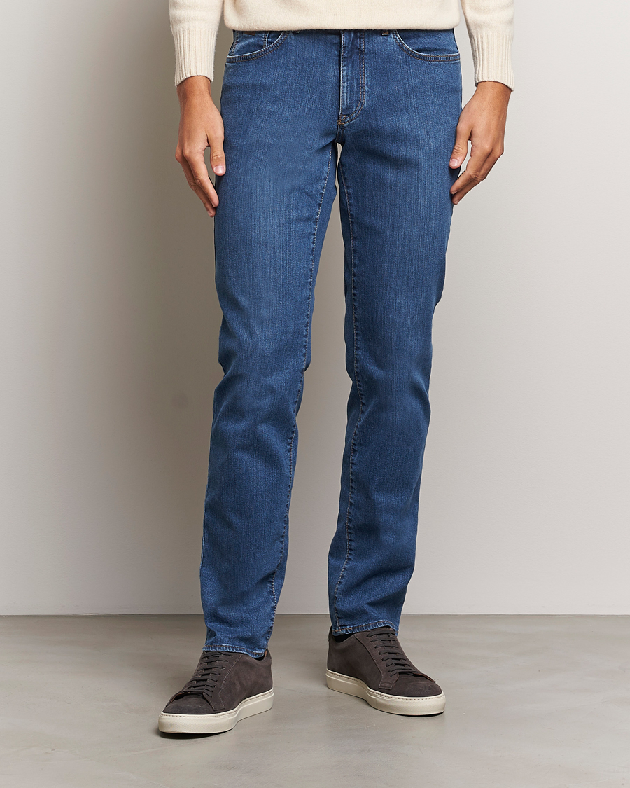 Men | Trousers | Brax | Cadiz Premium Flex Denim Blue Used