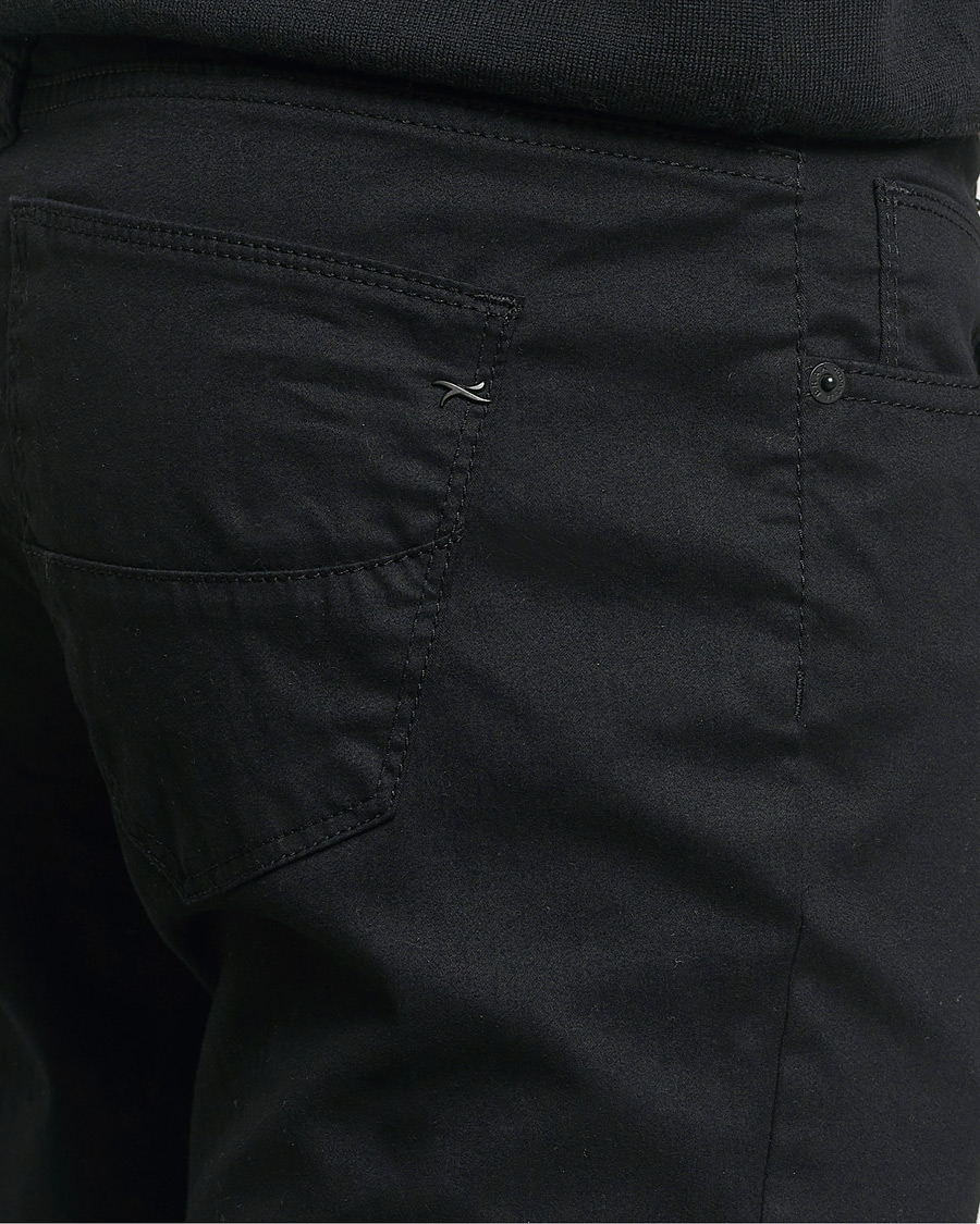 Men | Trousers | Brax | Cadiz Cotton Satin 5-Pocket Pants Perma Black