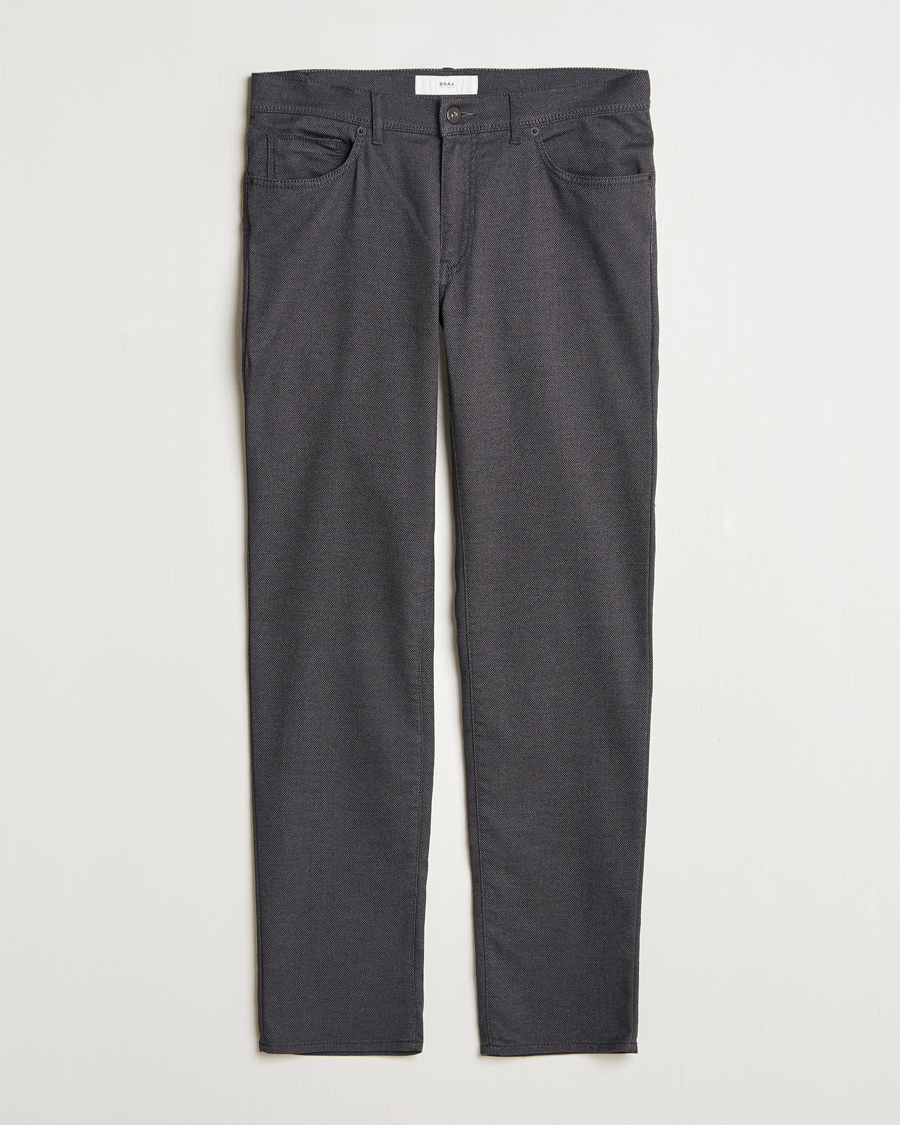 Men | Trousers | Brax | Cadz Woo.Look 5-Pocket Pants Cement