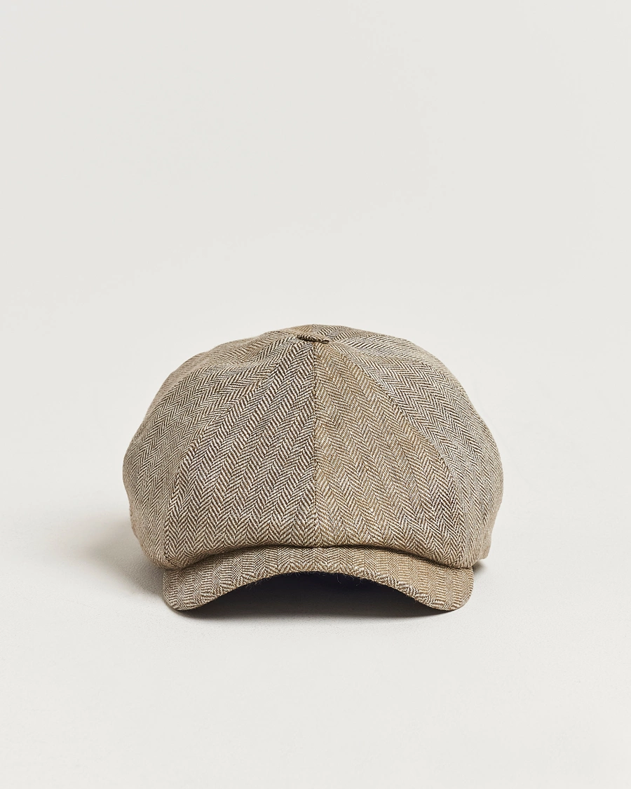 Men | Wigéns Newsboy Classic Linen Cap Beige | Wigéns | Newsboy Classic Linen Cap Beige
