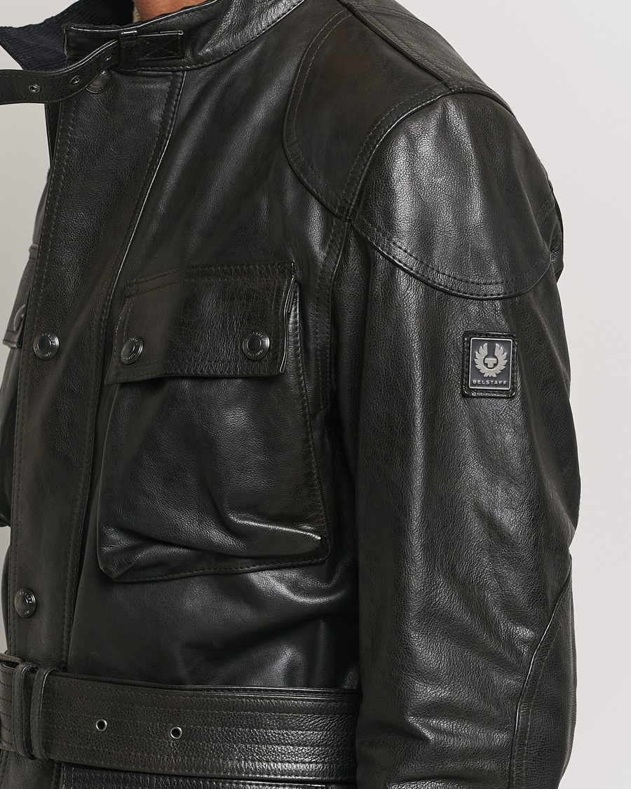 Men | Coats & Jackets | Belstaff | Trailmaster Panther Leather Jacket Black