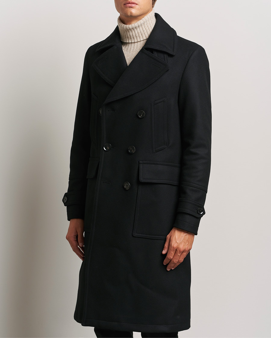Belstaff Milford Wool Coat Black at CareOfCarl.com