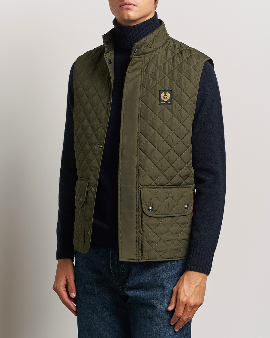 Men | Coats & Jackets | Belstaff | Icon Gilet Faded Olive