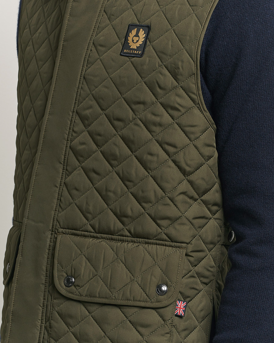Men | Coats & Jackets | Belstaff | Icon Gilet Faded Olive
