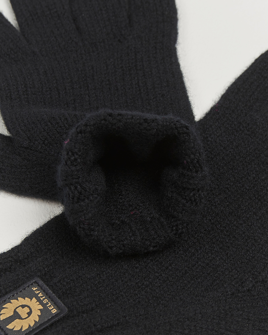 Men | Belstaff Watch Wool Glove Black | Belstaff | Watch Wool Glove Black