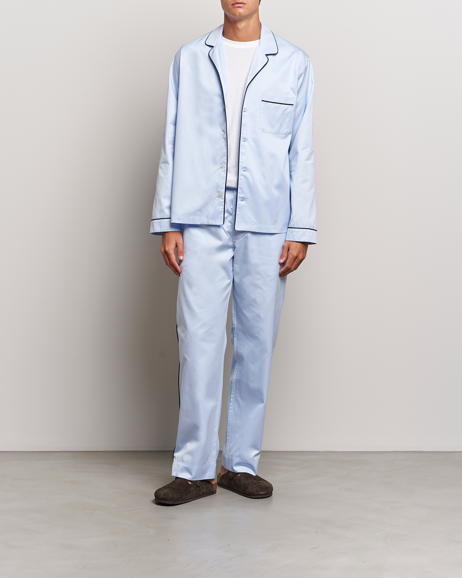 Men | Pyjamas & Robes | Tekla | Sateen Pyjama Pants Bellhop Blue