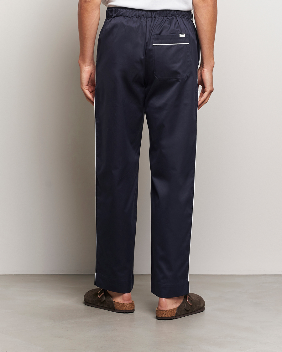Men | Pyjamas & Robes | Tekla | Sateen Pyjama Pants Chelsea Navy