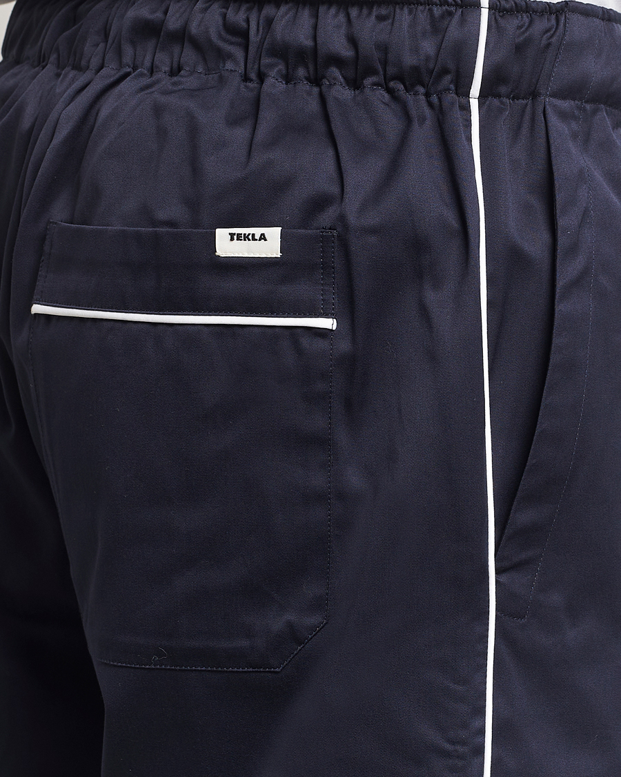 Men | Pyjamas & Robes | Tekla | Sateen Pyjama Pants Chelsea Navy