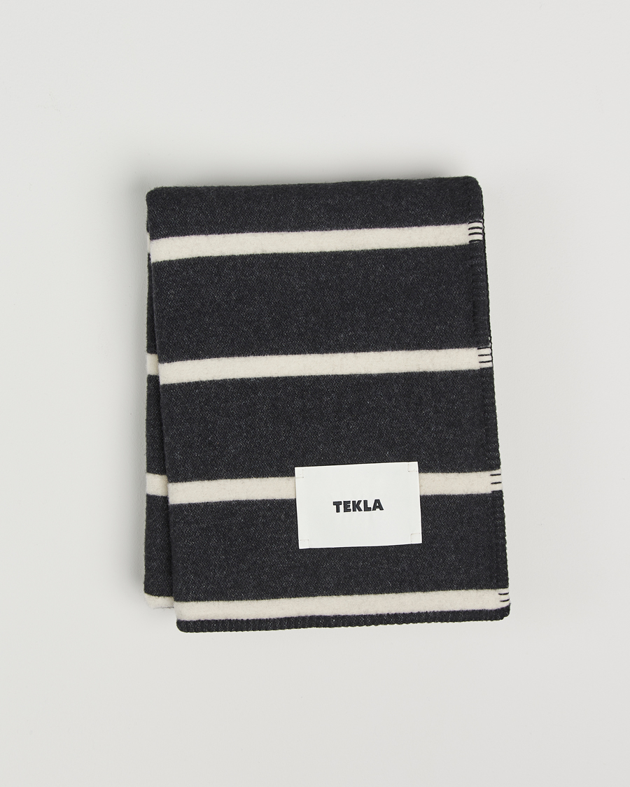 Men | Tekla Lambswool Blanket Starling Stripes | Tekla | Lambswool Blanket Starling Stripes