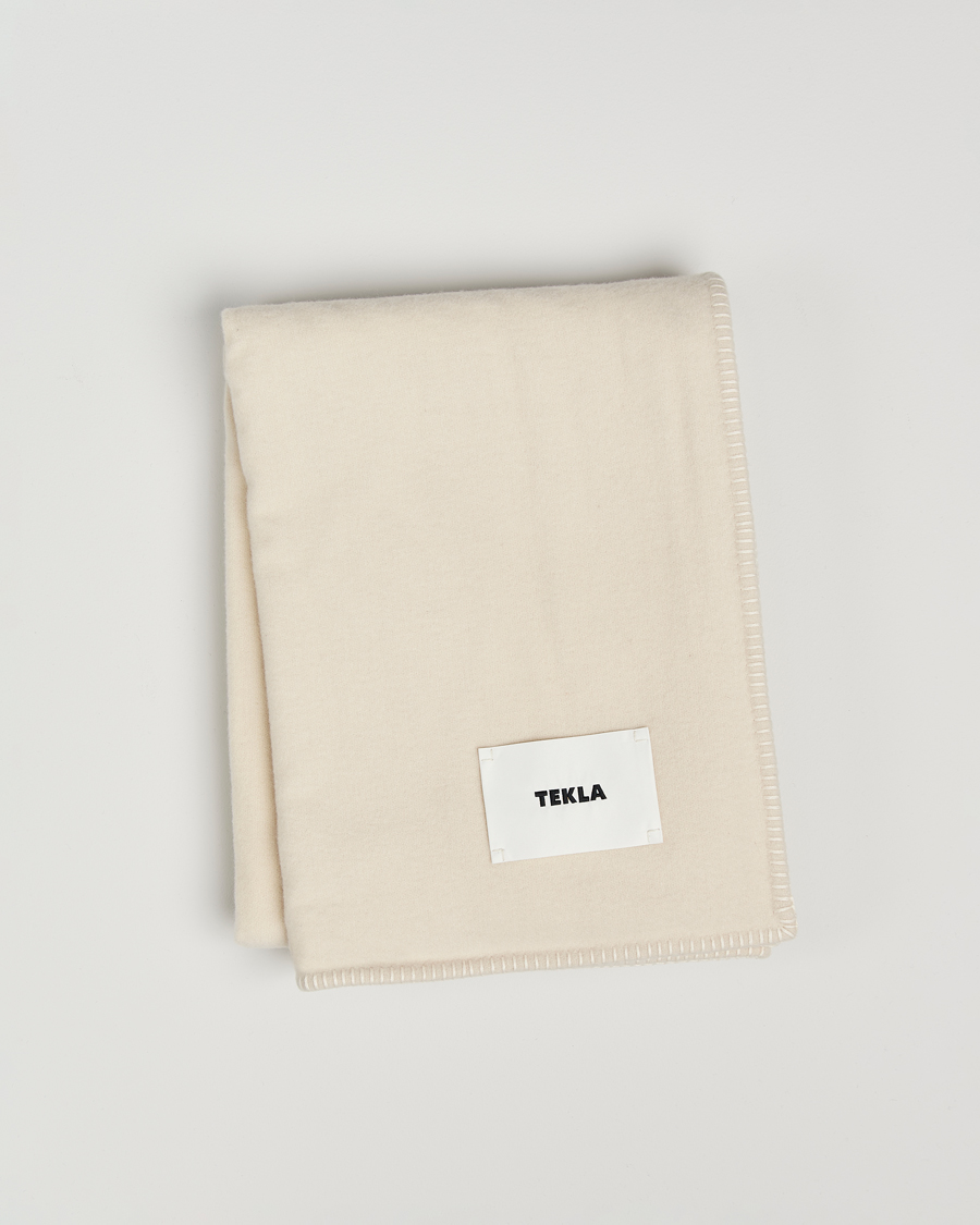 Men | Tekla Lambswool Blanket Snow | Tekla | Lambswool Blanket Snow