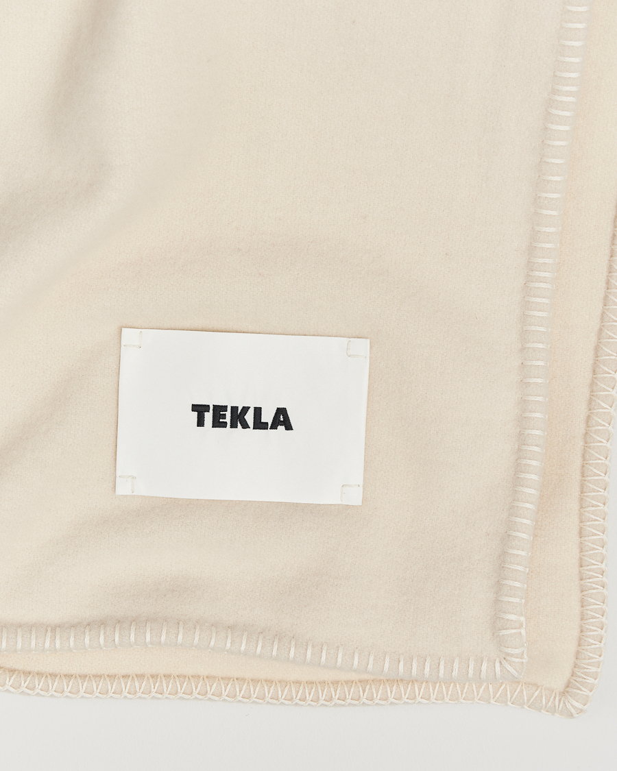 Men | Tekla Lambswool Blanket Snow | Tekla | Lambswool Blanket Snow