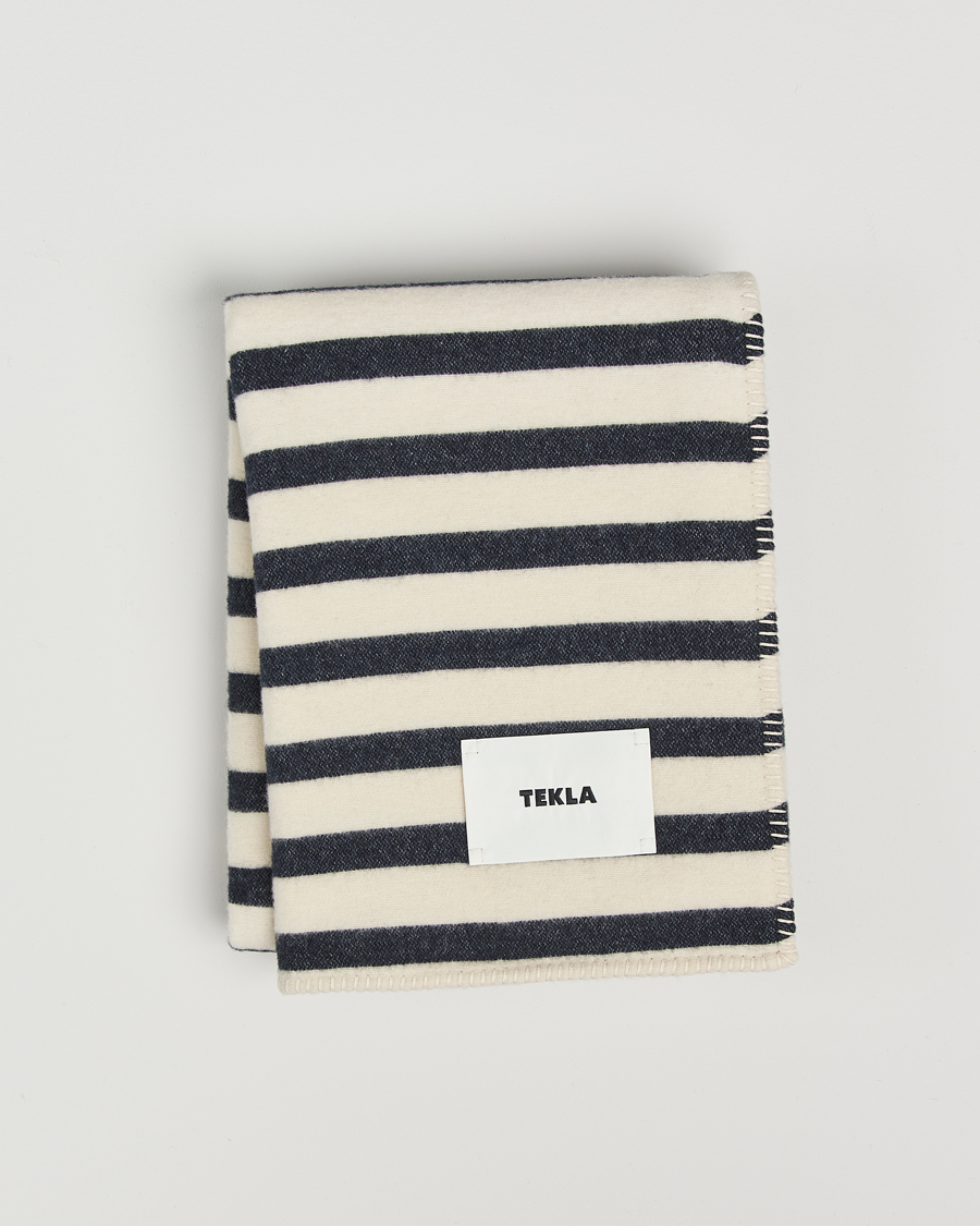 Men | Tekla Lambswool Blanket Magpie Stripes | Tekla | Lambswool Blanket Magpie Stripes