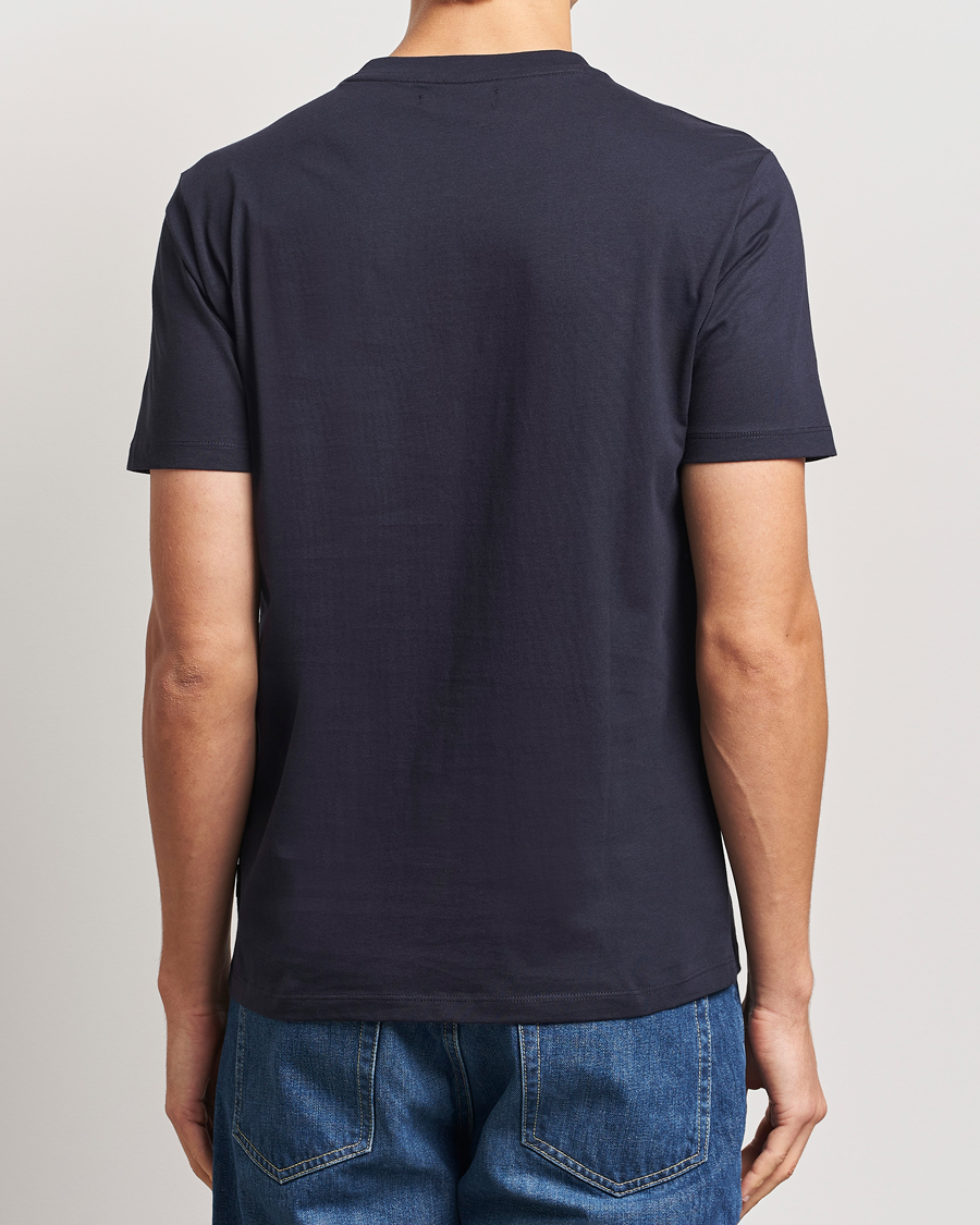 Men | T-Shirts | Replay | Tonal Logo Crew Neck T-Shirt Navy