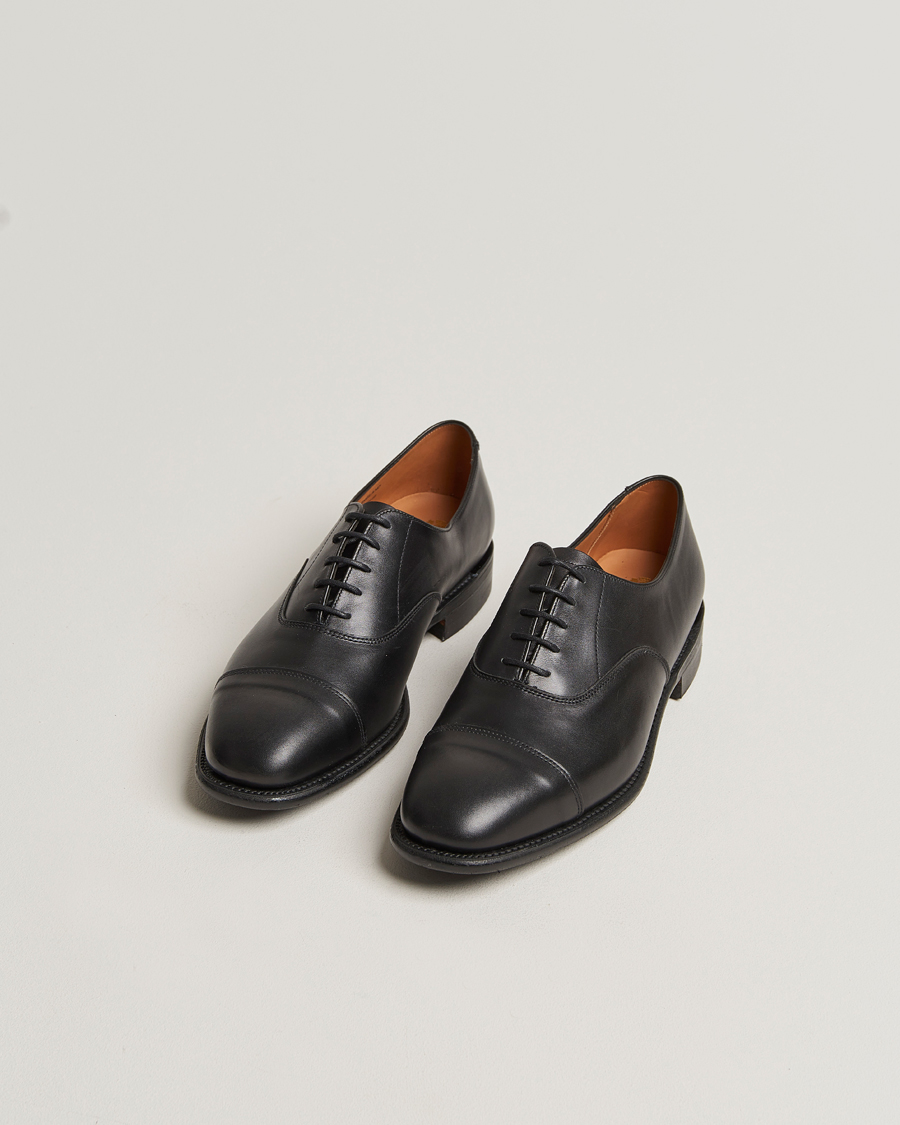 Men | Oxford Shoes | Sanders | Vardy Calf Cap Oxford Black