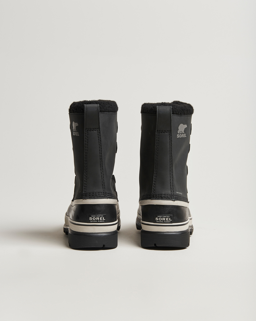 Men | Boots | Sorel | Caribou WP Felt Lined Leather Boots Black