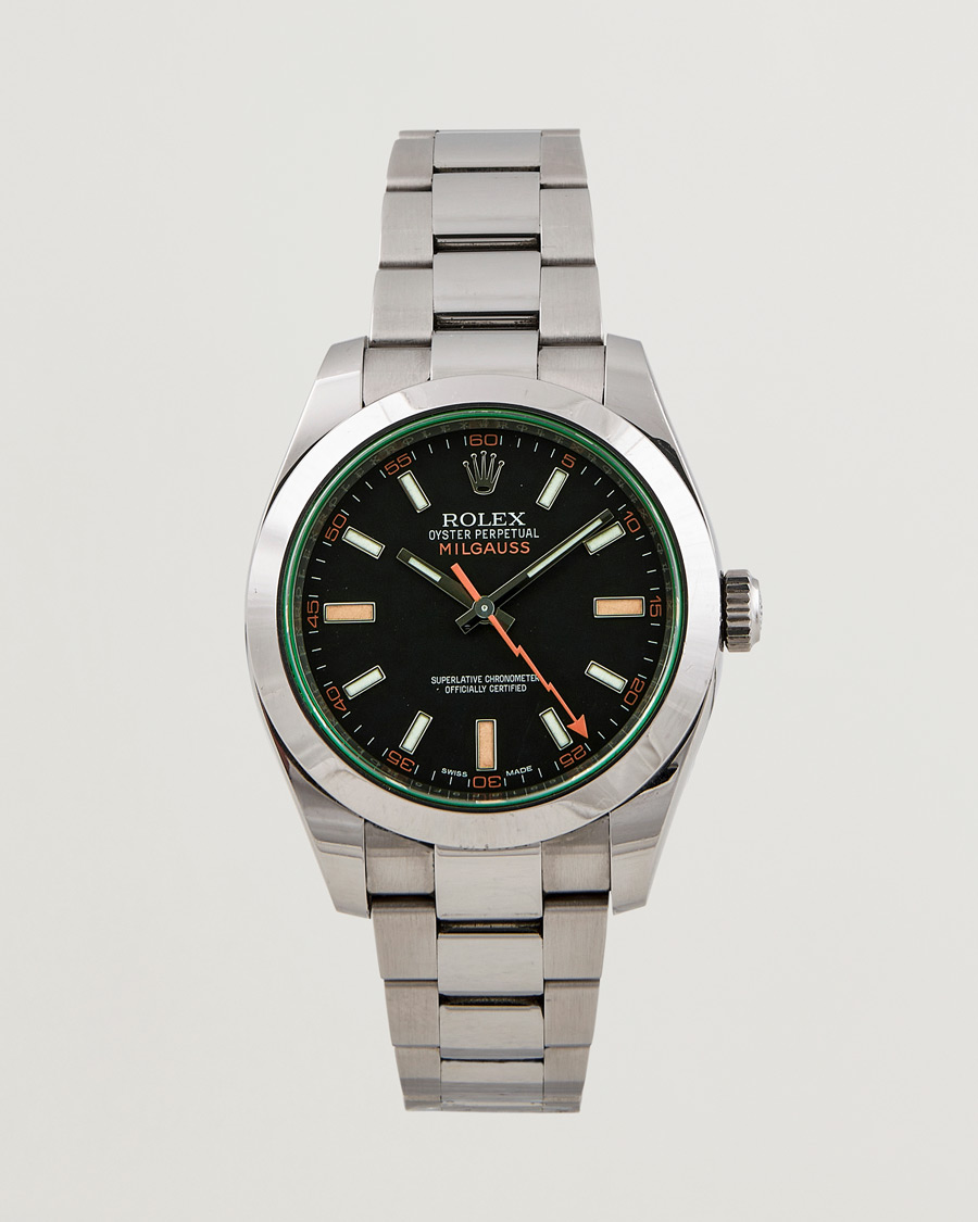 Men | Rolex Pre-Owned Milgauss 116400GV Silver | Rolex Pre-Owned | Milgauss 116400GV Silver