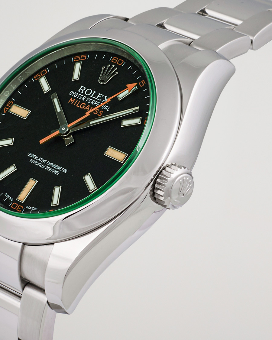 Men | Rolex Pre-Owned Milgauss 116400GV Silver | Rolex Pre-Owned | Milgauss 116400GV Silver