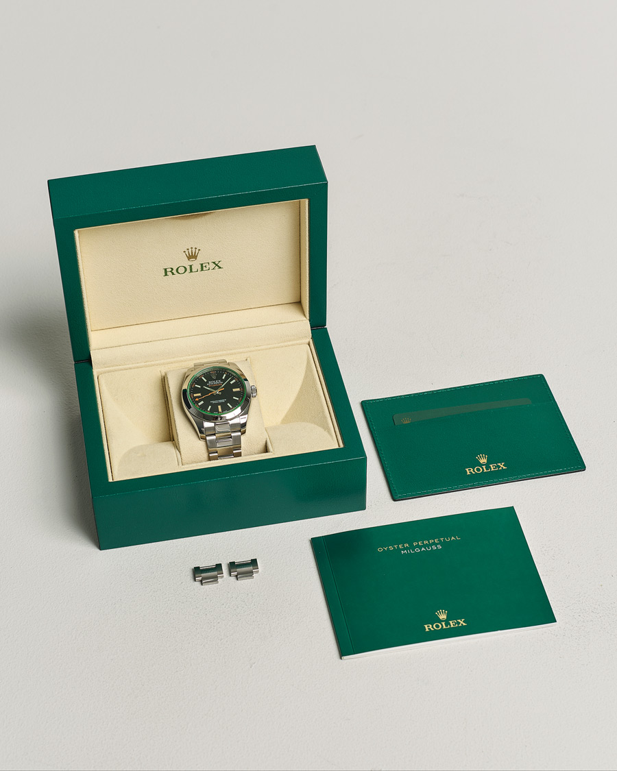 Men | Rolex Pre-Owned Milgauss 116400GV Silver | Rolex Pre-Owned | Milgauss 116400GV Silver